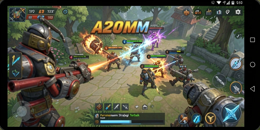 Tampilan gameplay A200M yang menarik dan penuh strategi.