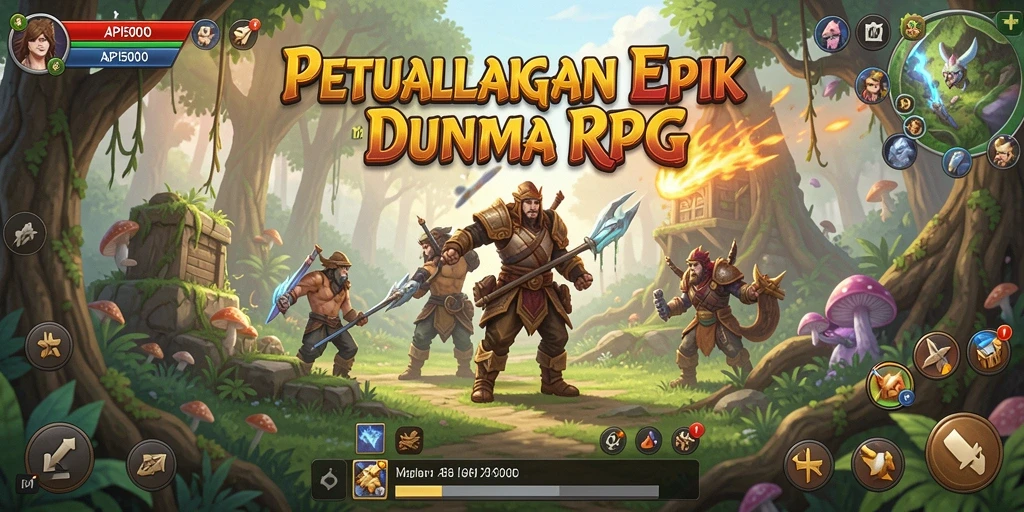 Gameplay seru dalam dunia RPG yang menakjubkan.