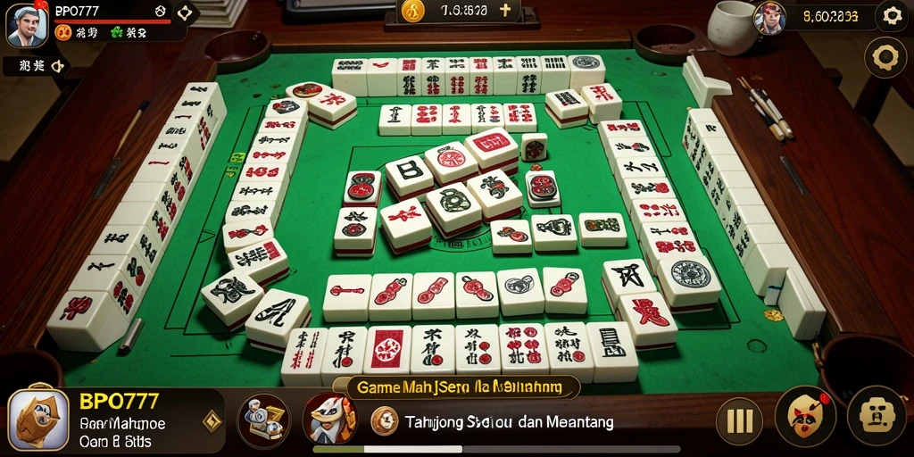 Screenshot gameplay BPO777 yang menunjukkan keseruan bermain Mahjong.