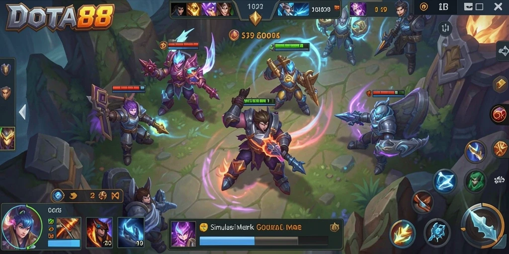 Tampilan menarik dari gameplay DOTA88 yang mengasyikkan.