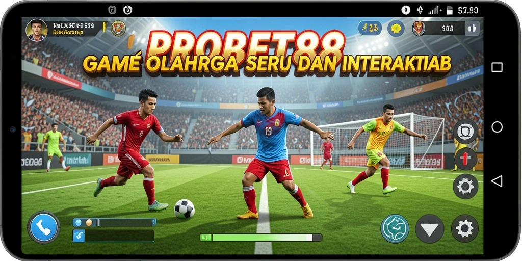Screenshot gameplay PROBET88 yang menampilkan aksi olahraga yang seru.