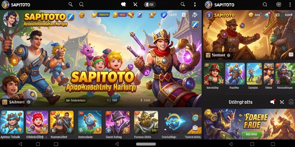 Tampilan utama SAPITOTO dengan berbagai fitur utilitas.
