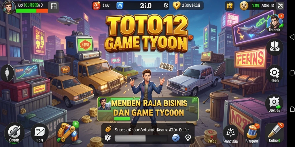Screenshot TOTO12 menampilkan gameplay Tycoon yang menarik.