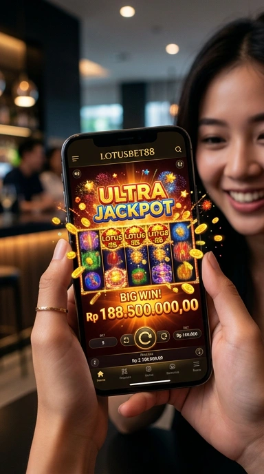 Tampilan utama aplikasi lotusbet88 yang menarik dan informatif.